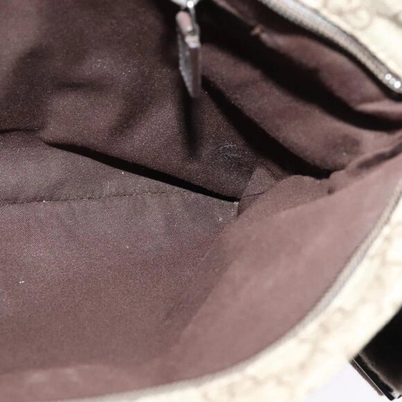 GUCCI GG Supreme Shoulder Bag PVC Beige Gold 141626 Auth BA2287 - Picture 11 of 16